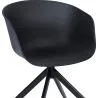 Gepolsterter Bürostuhl mit Armlehnen - Schwarzer Design-Schreibtischstuhl - Jodie - Joan image 7