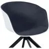 Bürostuhl mit Armlehnen - Schreibtischstuhl mit Rollen - Schwarz und Weiß - Jodie image 7