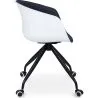 Bürostuhl mit Armlehnen - Schreibtischstuhl mit Rollen - Schwarz und Weiß - Jodie image 7