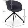 Bürostuhl mit Armlehnen - Schwarzer Design-Schreibtischstuhl - Jodie image 7