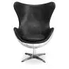 Design-Sessel mit Armlehnen - Ei-Design - Leder und Metall - Cocoon image 7