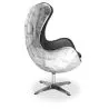 Design-Sessel mit Armlehnen - Ei-Design - Leder und Metall - Cocoon image 7