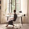 Bürostuhl mit Rädern - Weißer Schreibtischstuhl - Canva image 7