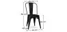Pack Esstisch - Industriedesign 150cm + 6er-Pack Esszimmerstühle - Industriedesign - Hairpin Stylix image 7