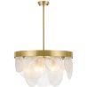 Deckenlampe mit Kristallscheiben - Design-Pendelleuchte - Luna image 7