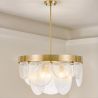 Deckenlampe mit Kristallscheiben - Design-Pendelleuchte - Luna image 7