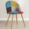 Gepolsterter Esszimmerstuhl mit Patchwork - Skandinavischer Stil - Simona image 7
