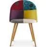 Gepolsterter Esszimmerstuhl mit Patchwork - Skandinavischer Stil - Ray image 7