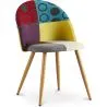 Gepolsterter Esszimmerstuhl mit Patchwork - Skandinavischer Stil - Ray image 7