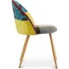 Gepolsterter Esszimmerstuhl mit Patchwork - Skandinavischer Stil - Ray image 7