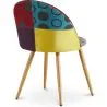 Gepolsterter Esszimmerstuhl mit Patchwork - Skandinavischer Stil - Ray image 7