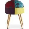 Gepolsterter Esszimmerstuhl mit Patchwork - Skandinavischer Stil - Ray image 7
