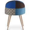 Gepolsterter Esszimmerstuhl mit Patchwork - Skandinavischer Stil - Evelyne  image 7