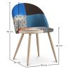 Gepolsterter Esszimmerstuhl mit Patchwork - Skandinavischer Stil - Evelyne  image 7
