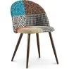 Gepolsterter Esszimmerstuhl mit Patchwork - Skandinavischer Stil - Patty image 7