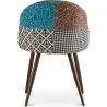 Gepolsterter Esszimmerstuhl mit Patchwork - Skandinavischer Stil - Patty image 7