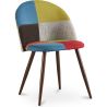 Gepolsterter Esszimmerstuhl mit Patchwork - Skandinavischer Stil - Simona image 7