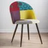 Gepolsterter Esszimmerstuhl mit Patchwork - Skandinavischer Stil - Ray image 7