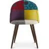 Gepolsterter Esszimmerstuhl mit Patchwork - Skandinavischer Stil - Ray image 7