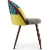 Gepolsterter Esszimmerstuhl mit Patchwork - Skandinavischer Stil - Ray image 7