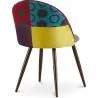 Gepolsterter Esszimmerstuhl mit Patchwork - Skandinavischer Stil - Ray image 7