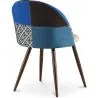 Gepolsterter Esszimmerstuhl mit Patchwork - Skandinavischer Stil - Pixi image 7