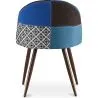 Gepolsterter Esszimmerstuhl mit Patchwork - Skandinavischer Stil - Pixi image 7