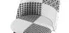 Esszimmerstuhl - Gepolstert in schwarz-weißem Patchwork - Evelyne image 7