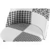 Esszimmerstuhl - Gepolstert in schwarz-weißem Patchwork - Evelyne image 7