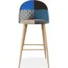 Gepolsterter Hocker im Patchwork-Stil - Skandinavischer Stil - Evelyne image 7