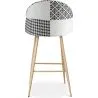 Patchwork-Polsterhocker - Skandinavischer Stil - Schwarz und Weiß - Evelyne image 7