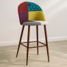 Gepolsterter Hocker im Patchwork-Stil - Skandinavischer Stil - Ray image 7