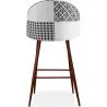 Patchwork-Polsterhocker - Skandinavischer Stil - Schwarz und Weiß - Evelyne image 7