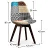 Esszimmerstuhl - Bezogen mit Patchwork - Patty  image 7
