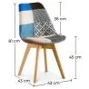 Esszimmerstuhl - Bezogen mit Patchwork - Pixi  image 7