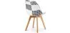 Esszimmerstuhl - Schwarz-Weiß-Patchwork-Polsterung - New Edition - Sam image 7
