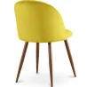 Esszimmerstuhl - Mit Samt gepolstert - Skandinavisches Design - Evelyne image 7