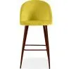 Samtgepolsterter Hocker - Skandinavisches Design - Evelyne image 7