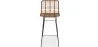 Barhocker aus Korbgeflecht mit Rückenlehne - Boho Bali Design - 75cm - Catori image 7