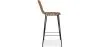 Barhocker aus Korbgeflecht mit Rückenlehne - Boho Bali Design - 75cm - Catori image 7