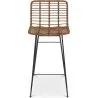 Barhocker aus Korbgeflecht mit Rückenlehne - Boho Bali Design - 75cm - Catori image 7