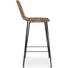 Barhocker aus Korbgeflecht mit Rückenlehne - Boho Bali Design - 75cm - Catori image 7
