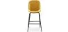 Hocker mit Rückenlehne - Samt gepolstert - Retro Design - Elias image 7