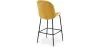 Hocker mit Rückenlehne - Samt gepolstert - Retro Design - Elias image 7