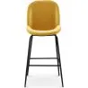 Hocker mit Rückenlehne - Samt gepolstert - Retro Design - Elias image 7