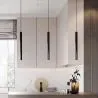 Rohr-förmige Deckenleuchte - LED-Pendelleuchte - Schwarz - Bruna image 7