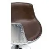 Loungesessel - Design Sessel - Kunstleder und Metall - Cognac image 7