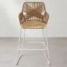 Rattan Boho Bali Design Hocker - 75cm - Tale image 7
