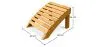 Fußhocker aus Holz für Gartenstuhl - Alana image 7