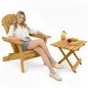 Stuhl und Gartentisch für den Außenbereich - Holz - Alana image 7